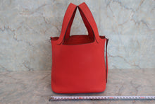 Load image into Gallery viewer, HERMES PICOTIN LOCK PM Clemence leather Rouge tomate X Engraving Hand bag 800050155
