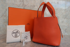 HERMES／エルメス ピコタンロックＭＭ トリヨンクレマンス フー □R刻印 ハンドバッグ 700070108