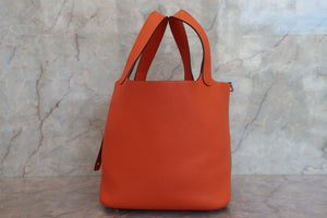 HERMES／エルメス ピコタンロックＭＭ トリヨンクレマンス フー □R刻印 ハンドバッグ 700070108