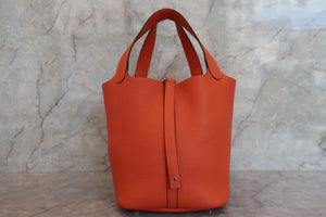 HERMES／エルメス ピコタンロックＭＭ トリヨンクレマンス フー □R刻印 ハンドバッグ 700070108
