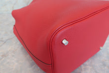 将图片加载到图库查看器，HERMES PICOTIN LOCK MM Clemence leather Rouge casaque □R刻印 Hand bag 600080205
