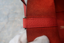 Load image into Gallery viewer, HERMES PICOTIN LOCK PM Clemence leather Rouge tomate X Engraving Hand bag 800050155
