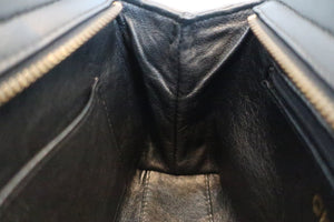 CHANEL CC mark shoulder bag Lambskin Black/Gold hadware Shoulder bag 600050019