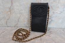 Load image into Gallery viewer, CHANEL CC mark mini chain shoulder bag Caviar skin Black/Gold hadware Shoulder bag 600060014

