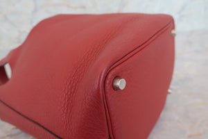 HERMES／エルメス ピコタンＰＭ トリヨンクレマンス ルージュアッシュ □G刻印 ハンドバッグ 700080178