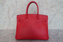画像をギャラリービューアに読み込む, HERMES／エルメス バーキン30 ヴォーエプソン ルージュカザック □Q刻印 ハンドバッグ 800010126
