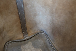 HERMES／エルメス ピコタンＰＭバイカラー シェーブル エトゥープ/ローズショッキング □K刻印 ハンドバッグ 700050220