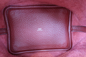 HERMES／エルメス ピコタンＰＭ トリヨンクレマンス ルージュアッシュ □G刻印 ハンドバッグ 700080178