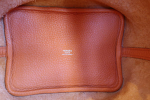 HERMES／エルメス ピコタンロックＰＭ トリヨンクレマンス オレンジ □O刻印 ハンドバッグ 700060022