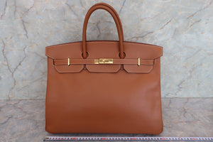 HERMES／エルメス バーキン40 クシュベル ゴールド □A刻印 ハンドバッグ 700070232