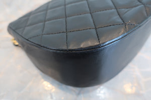 CHANEL/シャネル マトラッセチェーンショルダーバッグ ラムスキン ブラック/ゴールド金具 ショルダーバッグ 700070094