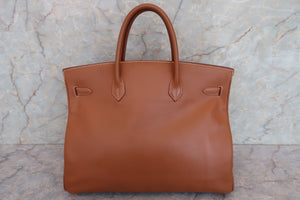HERMES／エルメス バーキン40 クシュベル ゴールド □A刻印 ハンドバッグ 700070232