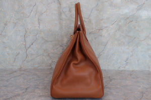 HERMES／エルメス バーキン40 クシュベル ゴールド □A刻印 ハンドバッグ 700070232