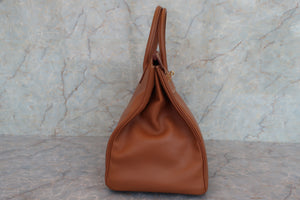 HERMES／エルメス バーキン40 クシュベル ゴールド □A刻印 ハンドバッグ 700070232
