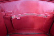 画像をギャラリービューアに読み込む, HERMES／エルメス バーキン30 ヴォーエプソン ルージュカザック □Q刻印 ハンドバッグ 800010126
