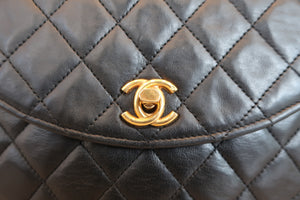 CHANEL/シャネル マトラッセチェーンショルダーバッグ ラムスキン ブラック/ゴールド金具 ショルダーバッグ 700070094
