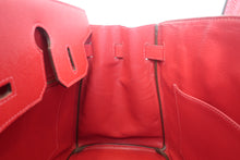 画像をギャラリービューアに読み込む, HERMES／エルメス バーキン30 ヴォーエプソン ルージュカザック □Q刻印 ハンドバッグ 800010126
