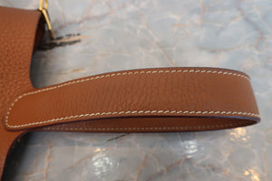HERMES／エルメス ピコタンロックＭＭ トリヨンクレマンス ゴールド C刻印 ハンドバッグ 700050257