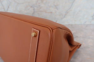 HERMES／エルメス バーキン40 クシュベル ゴールド □A刻印 ハンドバッグ 700070232