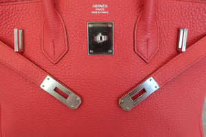 HERMES BIRKIN 30 Clemence leather Bougainvillier □N刻印 Hand bag 600080199