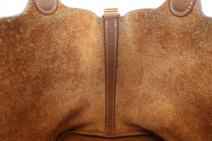 HERMES／エルメス ピコタンロックＭＭ トリヨンクレマンス ゴールド C刻印 ハンドバッグ 700050257