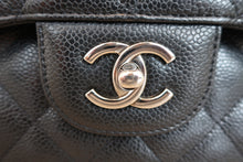 Load image into Gallery viewer, CHANEL Medium Matelasse double flap double chain shoulder bag Caviar skin Black/Silver hadware Shoulder bag 800050046
