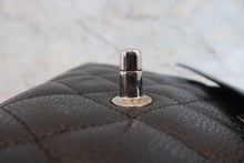 Load image into Gallery viewer, CHANEL Medium Matelasse double flap double chain shoulder bag Caviar skin Black/Silver hadware Shoulder bag 800050046
