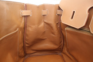 HERMES／エルメス バーキン40 クシュベル ゴールド □A刻印 ハンドバッグ 700070232