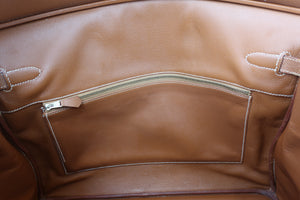 HERMES／エルメス バーキン40 クシュベル ゴールド □A刻印 ハンドバッグ 700070232