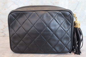 CHANEL/シャネル マトラッセフリンジチェーンショルダーバッグ ラムスキン ブラック/ゴールド金具 ショルダーバッグ 700070162