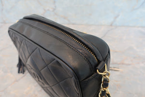 CHANEL/シャネル マトラッセフリンジチェーンショルダーバッグ ラムスキン ブラック/ゴールド金具 ショルダーバッグ 700070162