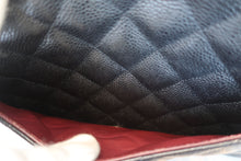 Load image into Gallery viewer, CHANEL Medium Matelasse double flap double chain shoulder bag Caviar skin Black/Silver hadware Shoulder bag 800050046
