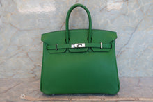 Load image into Gallery viewer, HERMES BIRKIN 25 Epsom leather  Vert benghal □N Engraving Hand bag 700050279
