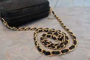 CHANEL/シャネル マトラッセフリンジチェーンショルダーバッグ ラムスキン ブラック/ゴールド金具 ショルダーバッグ 700070162