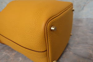 HERMES／エルメス ピコタンロックＰＭ トリヨンクレマンス ジョーヌアンブル Y刻印 ハンドバッグ 700090184