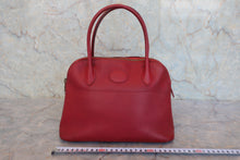 Load image into Gallery viewer, HERMES／BOLIDE 27 Graine Couchevel leather Rouge vif 〇X Engraving Shoulder bag 800010093

