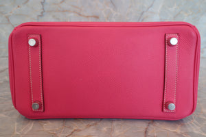 HERMES／エルメス キャンディバーキン25 ヴォーエプソン ローズティリアン/ルビー □O刻印 ハンドバッグ 700070073