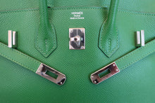 Load image into Gallery viewer, HERMES BIRKIN 25 Epsom leather  Vert benghal □N Engraving Hand bag 700050279
