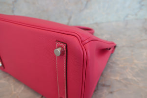 HERMES／エルメス キャンディバーキン25 ヴォーエプソン ローズティリアン/ルビー □O刻印 ハンドバッグ 700070073