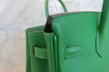 Load image into Gallery viewer, HERMES BIRKIN 25 Epsom leather  Vert benghal □N Engraving Hand bag 700050279
