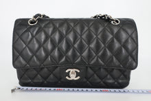 画像をギャラリービューアに読み込む, CHANEL/シャネル マトラッセＷフラップＷチェーンショルダーバッグ キャビアスキン ブラック/シルバー金具 ショルダーバッグ 800100004
