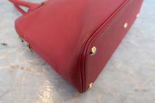 Load image into Gallery viewer, HERMES／BOLIDE 27 Graine Couchevel leather Rouge vif 〇X Engraving Shoulder bag 800010093
