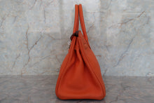 將圖片載入圖庫檢視器 HERMES／エルメス バーキン30 トゴ オレンジ □O刻印 ハンドバッグ 700060073
