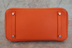 HERMES／エルメス バーキン30 トゴ オレンジ □O刻印 ハンドバッグ 700060073