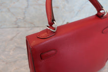 将图片加载到图库查看器，HERMES KELLY 25 Epsom leather Rouge □L刻印 Shoulder bag 700080125
