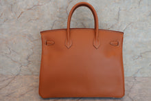 将图片加载到图库查看器，HERMES BIRKIN 35 Graine Couchevel leather Gold □E刻印 Hand bag 600090255
