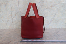 画像をギャラリービューアに読み込む, HERMES／エルメス ピコタンロックタッチPM トリヨンクレマンス/ヴォースイフト ルージュアッシュ/ブリック □R刻印 ハンドバッグ 800010138
