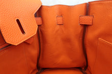 將圖片載入圖庫檢視器 HERMES／エルメス バーキン30 トゴ オレンジ □O刻印 ハンドバッグ 700060073

