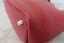 将图片加载到图库查看器，HERMES PICOTIN LOCK TOUCH PM Clemence leather/Swift leather Rouge H/Brique □R刻印 Hand bag 800010138
