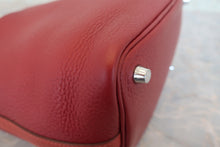 将图片加载到图库查看器，HERMES PICOTIN LOCK TOUCH PM Clemence leather/Swift leather Rouge H/Brique □R刻印 Hand bag 800010138
